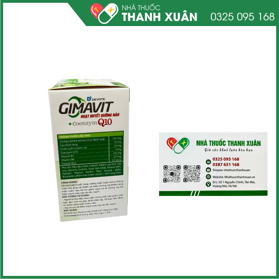 Devote Gimavit - Hỗ trợ hoạt huyết, tăng cường tuần hoàn và lưu thông máu não
